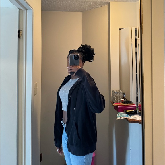 H&M MEN OVERSIZED ZIP UP HOODIE M - Picture 4 of 4